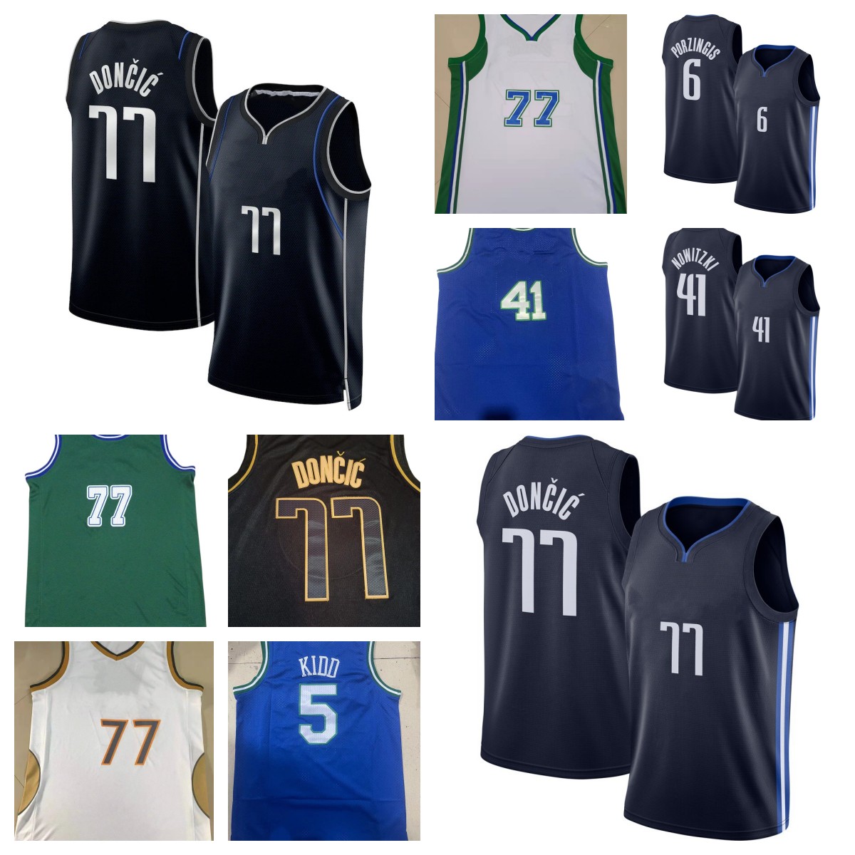 Basketball Jersey 77 Doncic Dirk 41 Nowitzki Giannis, As pic
Basketball Jersey 77 Doncic Dirk 41 Nowitzki Giannis, As pic