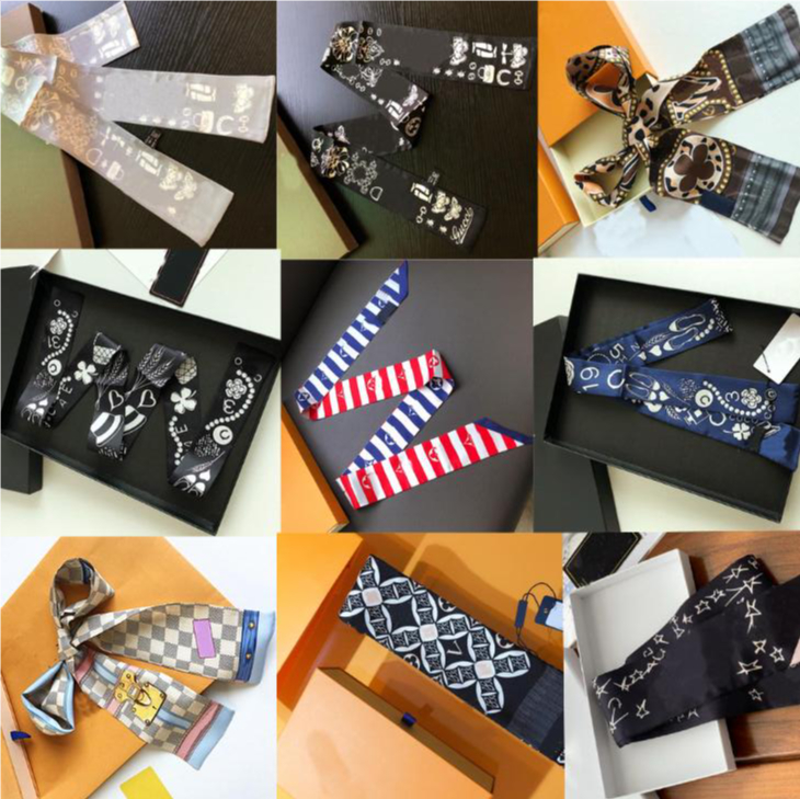 20style Designer Letters Print Floral Silk Scarf Leopard Headband for Women Fashion Handle Bag Stripe Scarves Paris Shoulder Tote Luggage Ribbon Head Wrap
20style Designer Letters Print Floral Silk Scarf Leopard Headband for Women Fashion Handle Bag Stripe Scarves Paris Shoulder Tote Luggage Ribbon Head Wrap