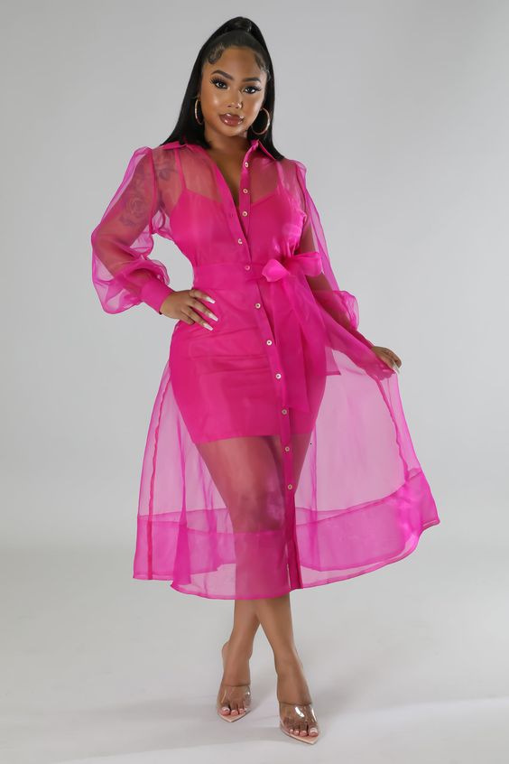 Casual Dresses Dress Sexy European and American Hip Dresses Fall Mesh Long Sleeve Suit Dress Fashion Temperament Fashion Women's Clothing 230331