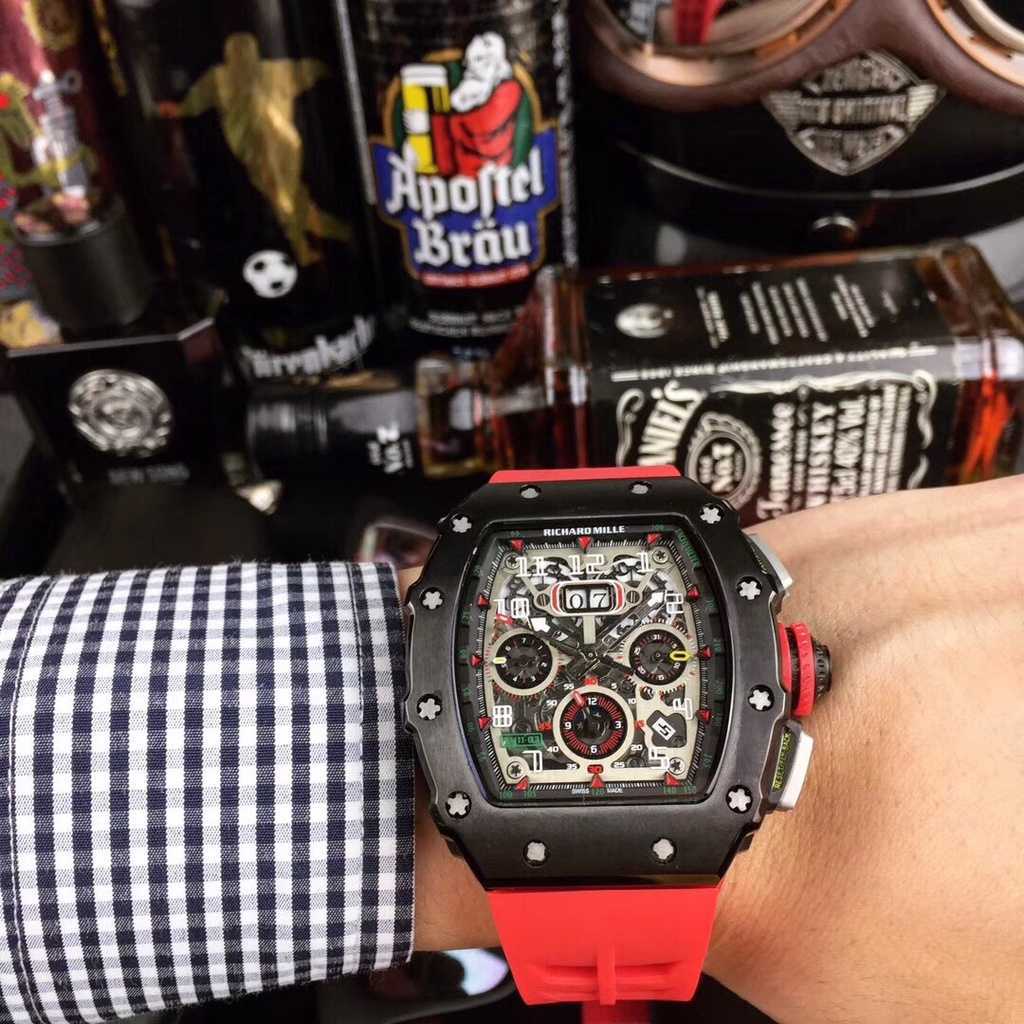 New Chronograph mechanical wrist watches rm11-03 Luxury Mechanical Rm11-03 Swiss Automatic Movement Sapphire Mirror Imported Rubber Mwh3 Designer High-quality, Black
New Chronograph mechanical wrist watches rm11-03 Luxury Mechanical Rm11-03 Swiss Automatic Movement Sapphire Mirror Imported Rubber Mwh3 Designer High-quality, Black