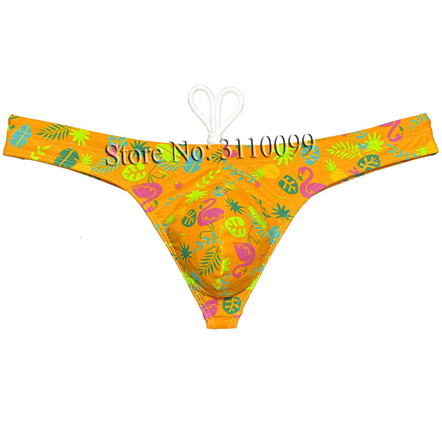 Swim Wear Men s Bikin Surfing Trunksi wear Underwear Ice Silk Lining Thong Beachwear 230420