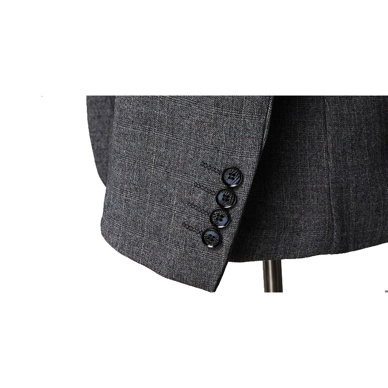 Men's Suits Blazers Men's Suit Business Work Formal Leisure Office Party Prom Party Groom Suit Ultra Thin Daily Life Grey Brown Single Breas