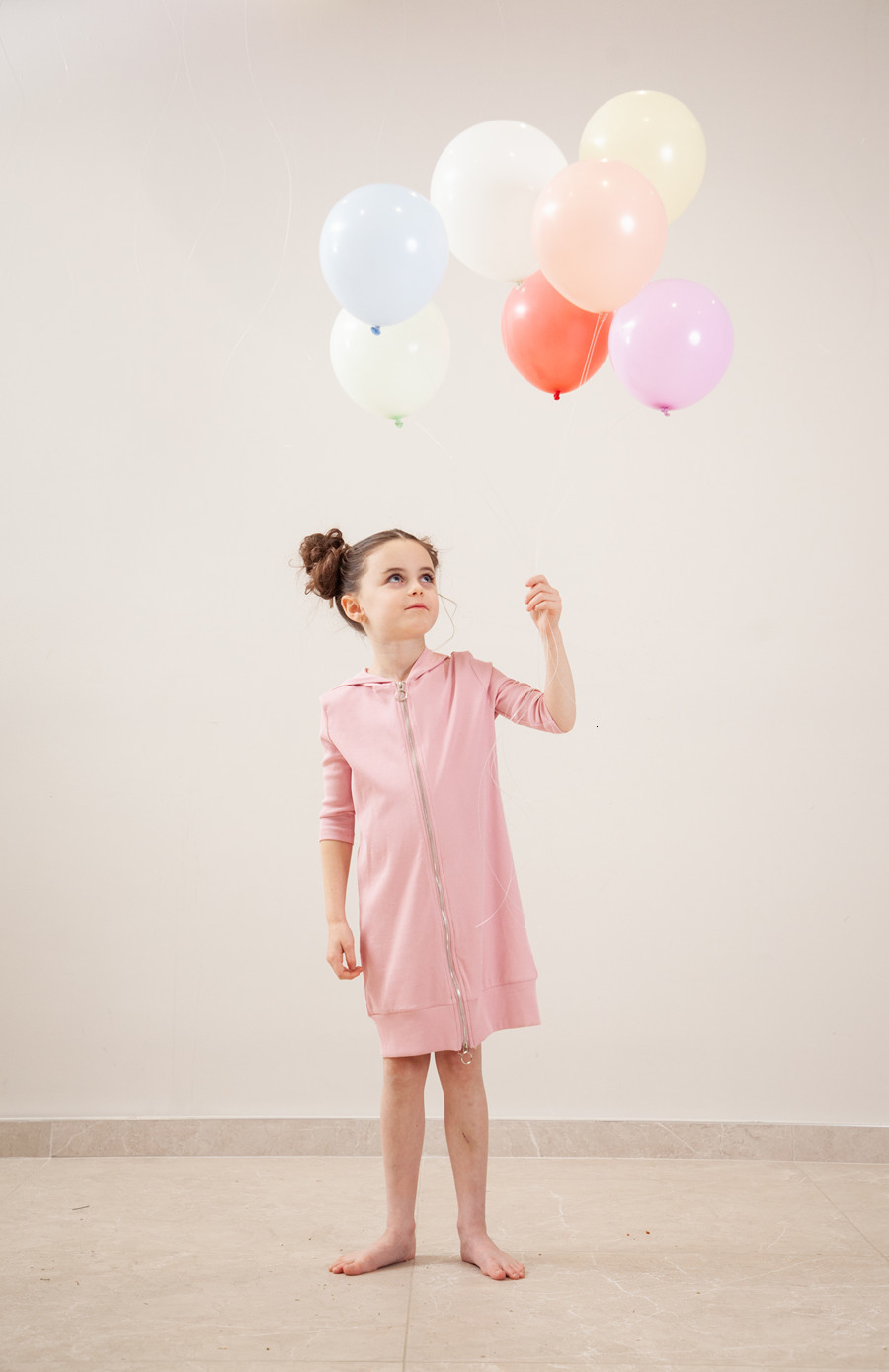 Girl s Dresses 2023 Sunmmer family matching clothes Ribbed pit fabric sister girls zipper dress boys hoodie T shirt 230331