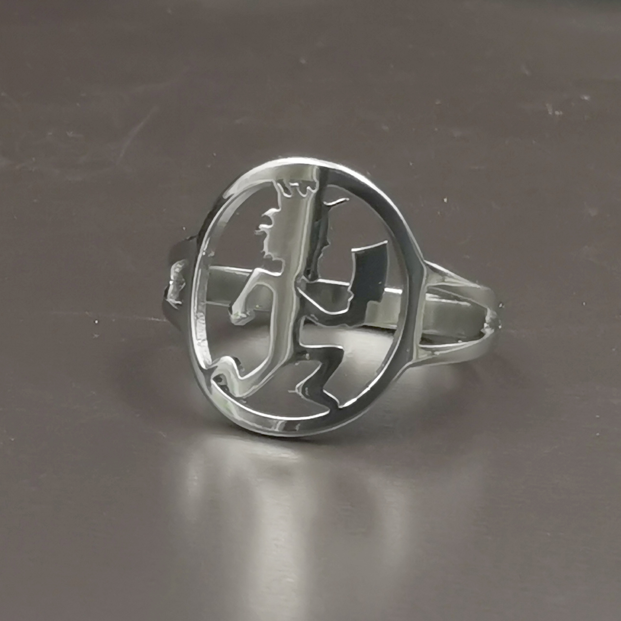 Mens Hatchetman ICP Ring Stainless Steel Fashion Polished Silver Juggalo Rings For Friends Jewelry 7-10# Christmas Gift for Friends