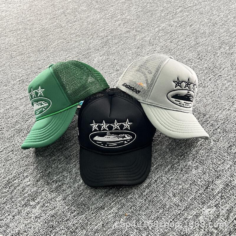European and American Personality Cruise Ball Caps Corteiz CRTZ Trucker Hat Embroidery Truck Hat Summer, Black
European and American Personality Cruise Ball Caps Corteiz CRTZ Trucker Hat Embroidery Truck Hat Summer, Black