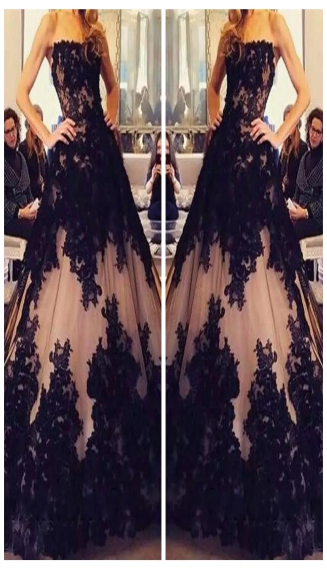 2019 Strapless Black Lace Appliques ALine Prom Dresses Modest Lace Up Back Long Vestidos De Soiree Customized Evening Party Gowns3026087, White
2019 Strapless Black Lace Appliques ALine Prom Dresses Modest Lace Up Back Long Vestidos De Soiree Customized Evening Party Gowns3026087, White