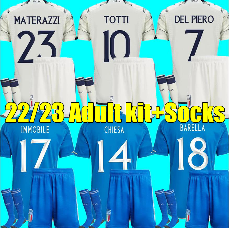 Soccer Jerseys Italia VERRATTI CHIESA 23 24 Fans Player version maglie da calcio TOTTI 2023 GNONTO football Shirt BARELLA PINAMONTI BONUCCI GRIFO kit Italy, Adult away patch+socks
Soccer Jerseys Italia VERRATTI CHIESA 23 24 Fans Player version maglie da calcio TOTTI 2023 GNONTO football Shirt BARELLA PINAMONTI BONUCCI GRIFO kit Italy, Adult away patch+socks