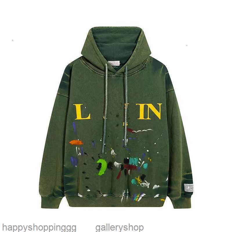 Men's Hoodies Sweatshirts Xiaozhongchao Brand Galleryes Depts Letter Printing Hand Painted Speckle High Street Washed Old Loose Hoodie, Army green
Men's Hoodies Sweatshirts Xiaozhongchao Brand Galleryes Depts Letter Printing Hand Painted Speckle High Street Washed Old Loose Hoodie, Army green