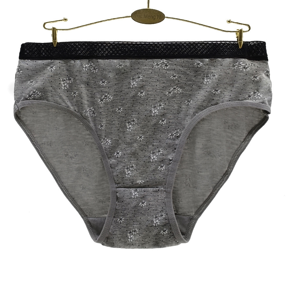 Women's Panties 4pcs/lot Big Yards 2XL/3XL/4XL Print Flower Lady Cotton Large Briefs Women's Underwear Plus Size Mommy Pants 89556 230414