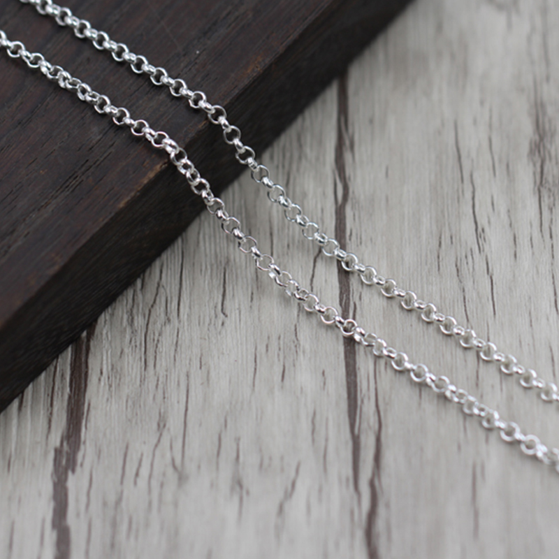 C02 S925 Sterling Silver Ring Personalized Fashion Punk Hip Hop Style Ball Chain Cross Flower Letter Shape Gift for Lover