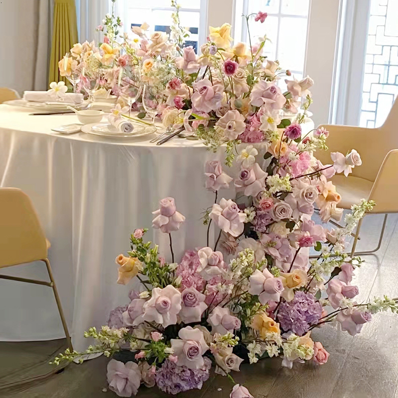 Faux Floral Greenery Customized red rose wedding road lead flower ball T stage decoration event layout simulation silk row table 230331
Faux Floral Greenery Customized red rose wedding road lead flower ball T stage decoration event layout simulation silk row table 230331