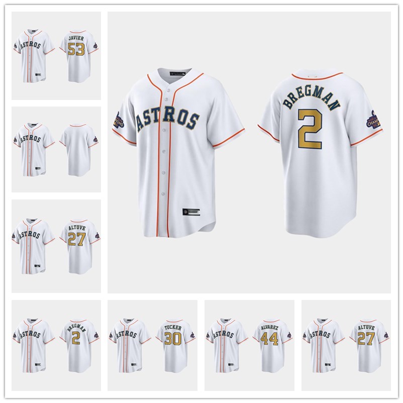 CUSTOM Houston''Astros White/Gold 2023 Gold Collection Jersey 2023 Gold Program Jersey Jeremy Pena Jose Abreu Jose Altuve Yordan Alvarez Kyle
CUSTOM Houston''Astros White/Gold 2023 Gold Collection Jersey 2023 Gold Program Jersey Jeremy Pena Jose Abreu Jose Altuve Yordan Alvarez Kyle