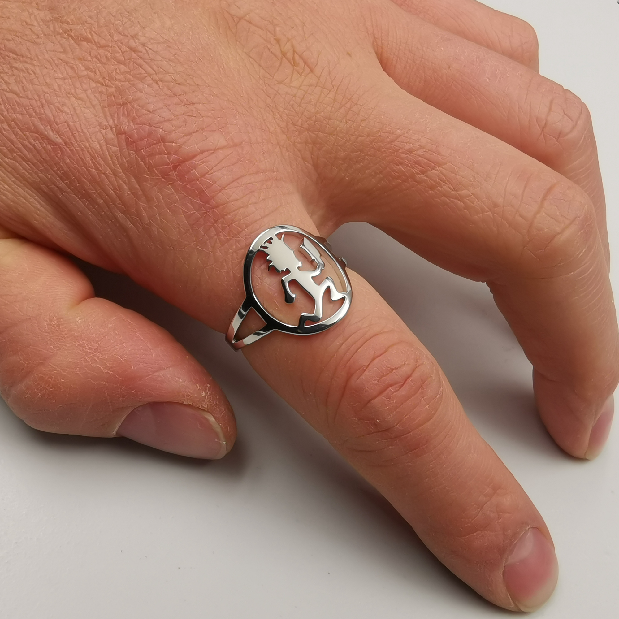 Mens Hatchetman ICP Ring Stainless Steel Fashion Polished Silver Juggalo Rings For Friends Jewelry 7-10# Christmas Gift for Friends