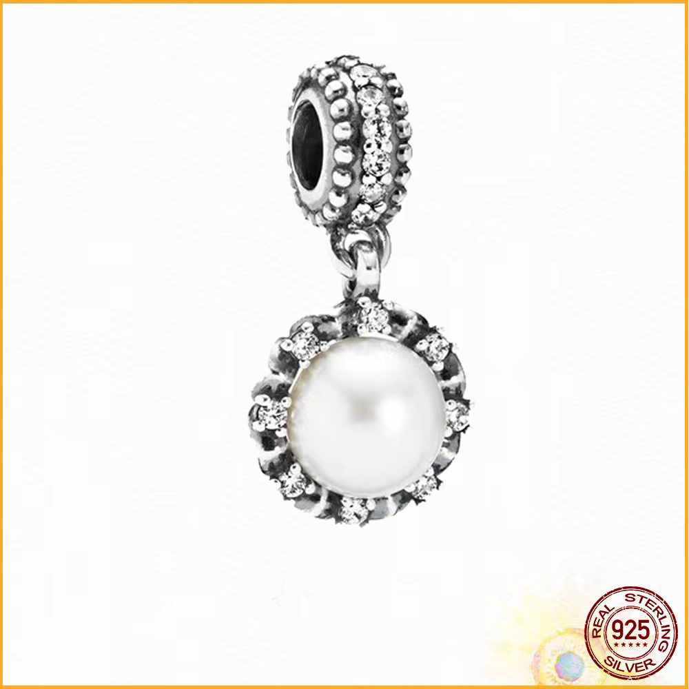 925 Sterling Silver Flower Jewelry Charms Is Suitable For Classic Bracelet Ladies Beautiful Gift Jewelry Fashion Accessories Free Wholesale Freight