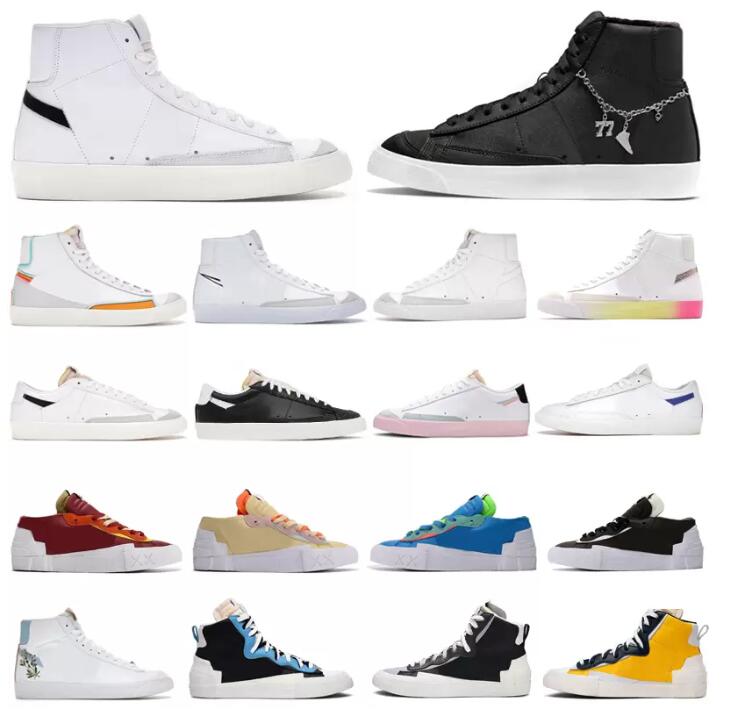 2023 Blazer shoes Mid 77 Vintage Blazers Casual Shoes Multi Color High Pomegranate Jumbo Pink mens trainers Designer shoe Platform Sneakers
2023 Blazer shoes Mid 77 Vintage Blazers Casual Shoes Multi Color High Pomegranate Jumbo Pink mens trainers Designer shoe Platform Sneakers