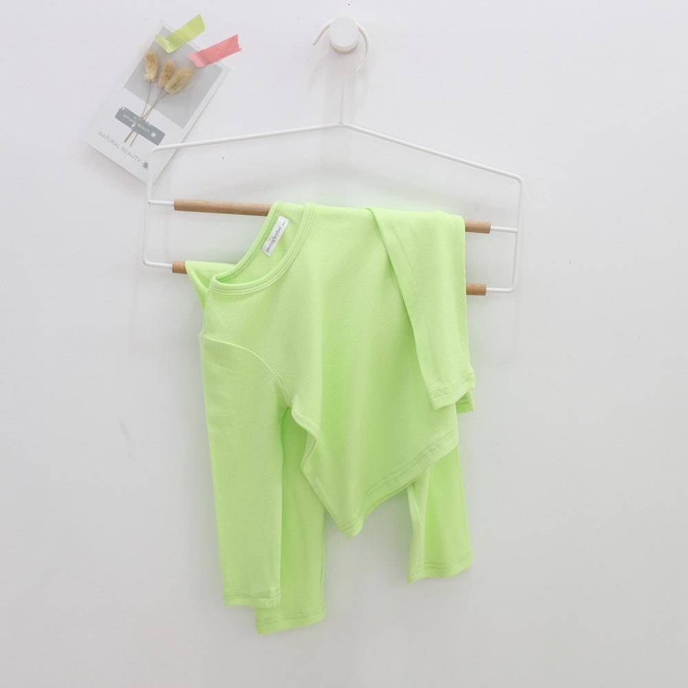 Pajamas Baby Boys Girls Pajamas Set Ribbon Pajamas Candy Color Toddler Cotton Pajamas Baby Pajamas Family Set 2PCS Clothing 1-7Y 230331