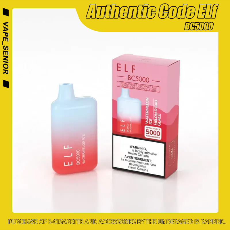 Authentic Code ELf BC5000 ultra E Cigarettes Disposable bar BC 5000 puff 50 flavors 13ml MESH Coil Pods 650mah Recharged Battery Vapes Box VS Crystal bar maskking
Authentic Code ELf BC5000 ultra E Cigarettes Disposable bar BC 5000 puff 50 flavors 13ml MESH Coil Pods 650mah Recharged Battery Vapes Box VS Crystal bar maskking
