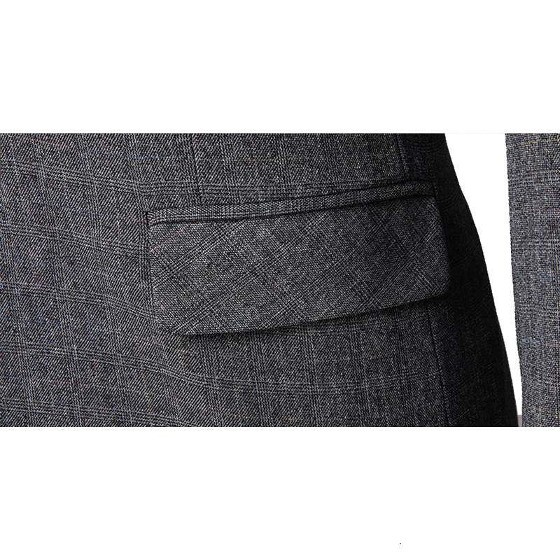 Men's Suits Blazers Men's Suit Business Work Formal Leisure Office Party Prom Party Groom Suit Ultra Thin Daily Life Grey Brown Single Breas