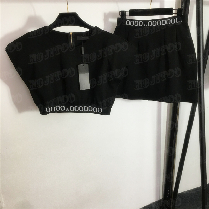 Letter Webbing Dress Vest Top Sets For Women Cropped Tank With Shoulder Padded Fashion Sexy Short Skirts Suits, Black
Letter Webbing Dress Vest Top Sets For Women Cropped Tank With Shoulder Padded Fashion Sexy Short Skirts Suits, Black