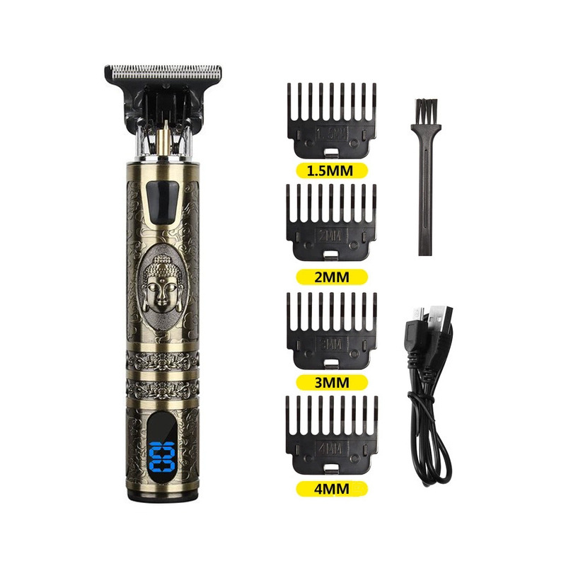 Hot LCD Display Electric Shaver Men's Hair Clipper Beard Trimmer Rechargeable Hair Cutting Machine Barber Shaver Electric Razor For Men's St