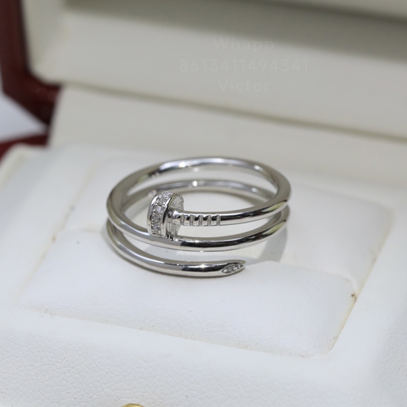 Nail ring clou ring for woman rose gold designer Size 6 7 8 fine silver T0P quality highest counter quality brand designer luxury premium gifts with box 010
Nail ring clou ring for woman rose gold designer Size 6 7 8 fine silver T0P quality highest counter quality brand designer luxury premium gifts with box 010