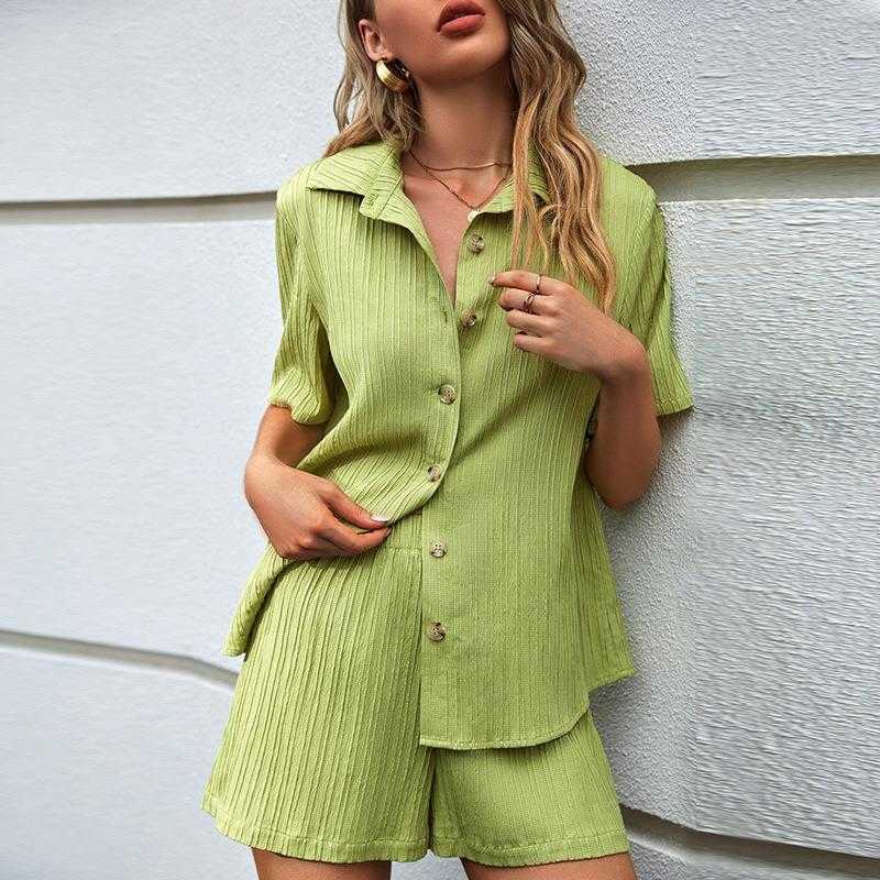 Womens Summer Polo Collar Short Pant Sleeved Top Casual Fashion Green For Women, Color1
Womens Summer Polo Collar Short Pant Sleeved Top Casual Fashion Green For Women, Color1