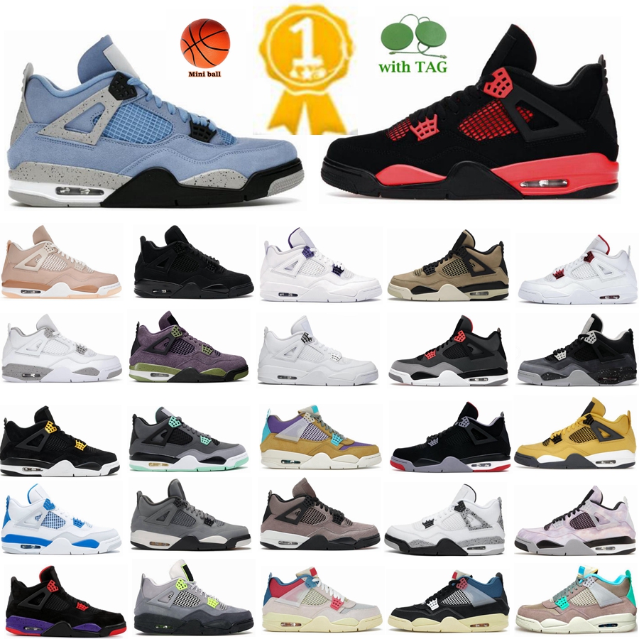 2023 Jumpman 4 4s Basketball Shoes University Blue Tech White Sail White Cement Pure Money Red Thunder Pony Hair Guava ice Sneakers Women Trainers 36-48, 24
2023 Jumpman 4 4s Basketball Shoes University Blue Tech White Sail White Cement Pure Money Red Thunder Pony Hair Guava ice Sneakers Women Trainers 36-48, 24