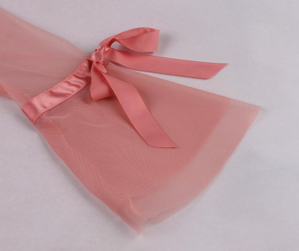 Casual Dresses 2023 Summer Womens A-line Retro Bow Dress Black Pink Mesh Splice Flare Sleeve Elegant Party 1800