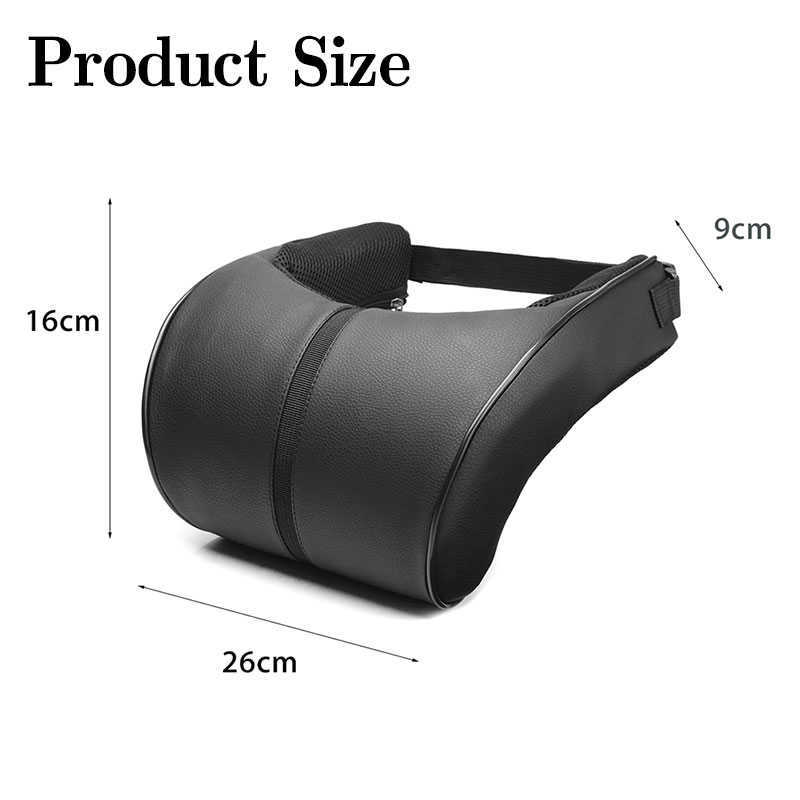 New Car Seat Headrest Travel Rest Neck Pillow PU Leather Auto Car Neck Pillow Memory Foam Neck Pillows Seat Headrest Cushion