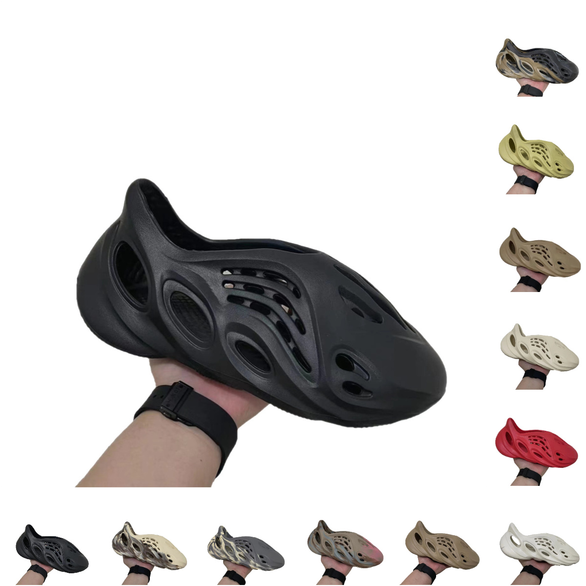 Men Women Designer Sandals Foam Runner RNR Yeezys Yezzys Yeezzys Onyx Stone Sage Sand Ochre Sulfur MX Carbon Mineral Blue Vermillion
Men Women Designer Sandals Foam Runner RNR Yeezys Yezzys Yeezzys Onyx Stone Sage Sand Ochre Sulfur MX Carbon Mineral Blue Vermillion