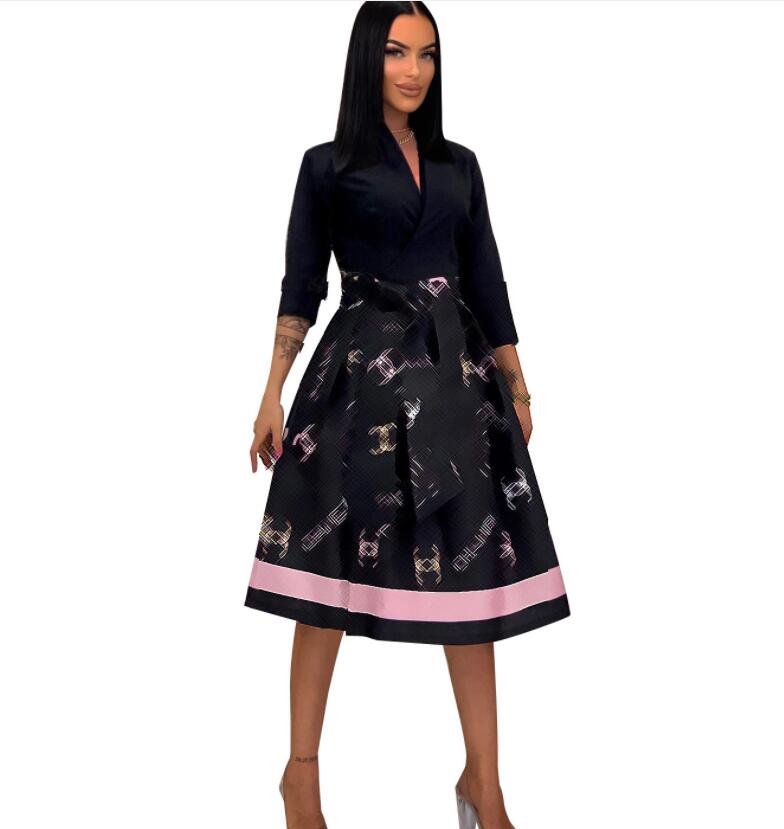 Casual Dresses 2023 Fashion Temperament Pleated Skirt High Quality Elastic Belt Medium Length Swing Skirt