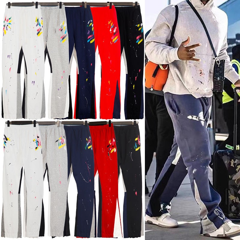 Causal Mens Womens Designer Pants Contrast color Printing Sports Sweatpants Hip Hop Men Streetwear Wide leg Couple Loose Pants DK19, Black
Causal Mens Womens Designer Pants Contrast color Printing Sports Sweatpants Hip Hop Men Streetwear Wide leg Couple Loose Pants DK19, Black