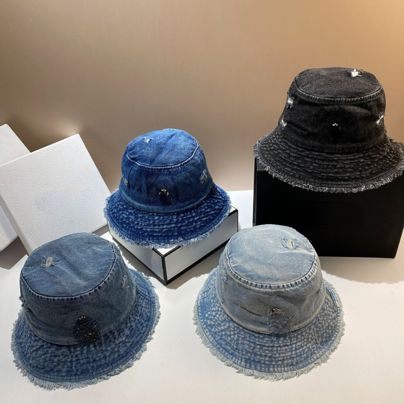 CH Bucket Hat Designer Cross Fashion Street Hip Hop Denim Jeans Cap High Quality Hat for Men Women, Multi 
CH Bucket Hat Designer Cross Fashion Street Hip Hop Denim Jeans Cap High Quality Hat for Men Women, Multi