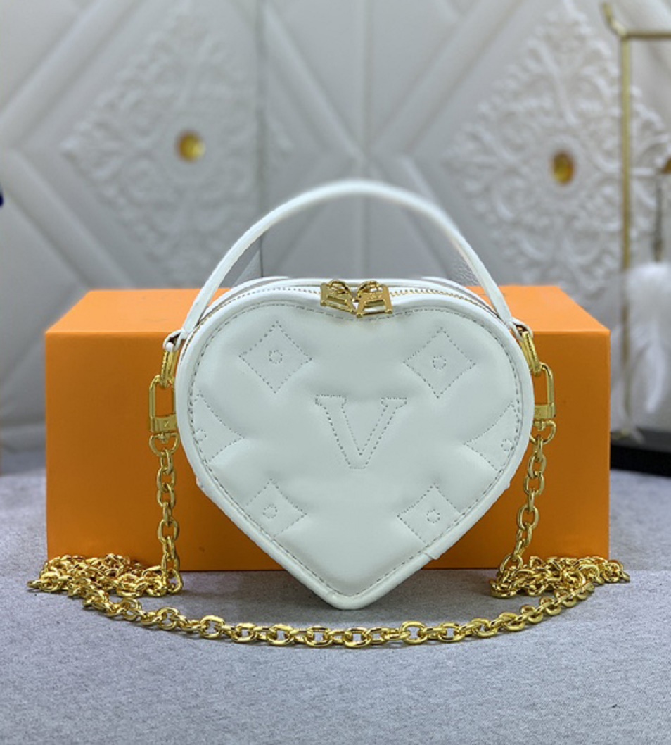 Designer womens shoulder bag luxury Pop My Heart handbags flower letters leather mini tote makeup bags ladies fashion Bubblegram purses clutch