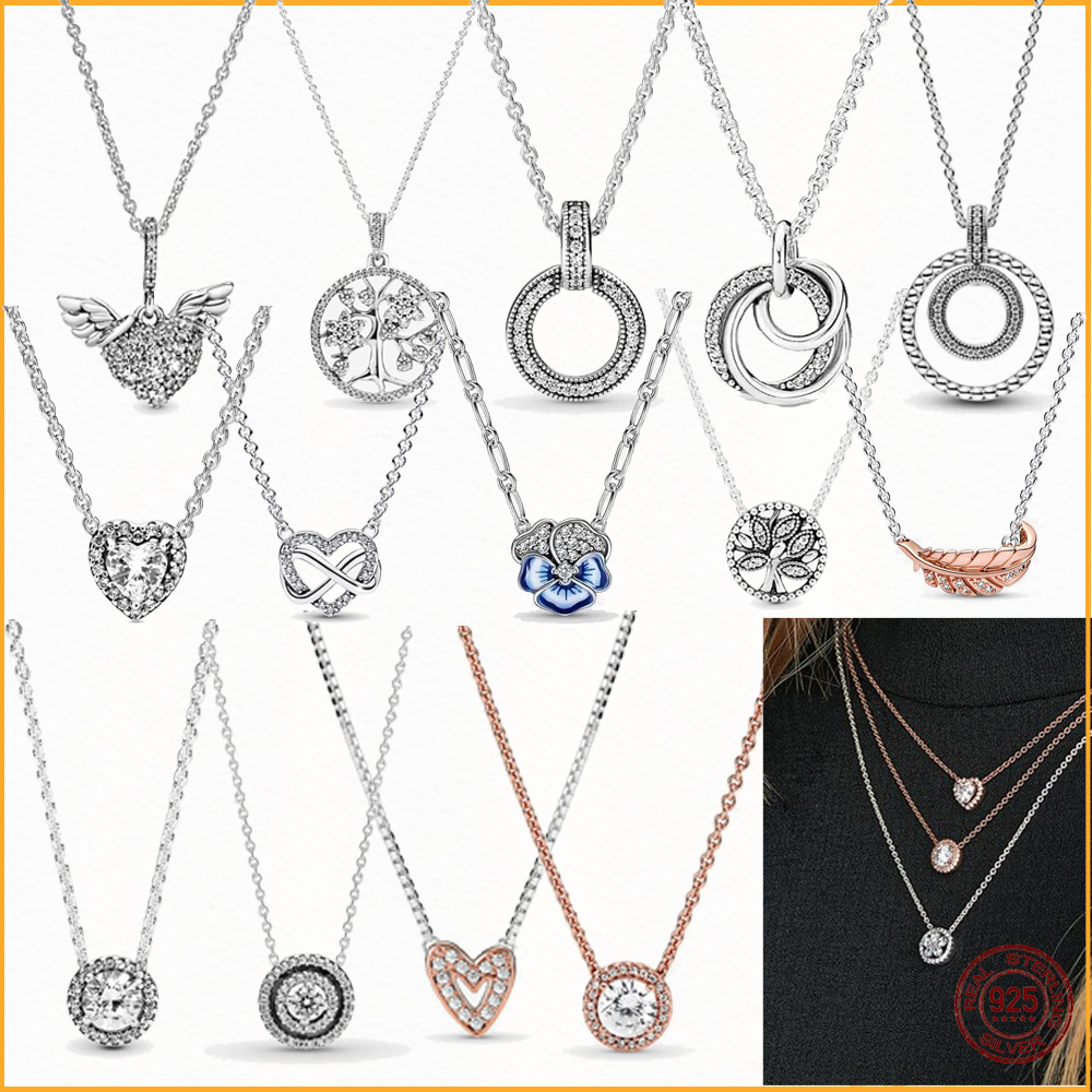925 Sterling Silver Pandora Elevated Heart Necklace and Earrings Suitable for Women's Birthday Gift Jewelry Fashion Accessories Free Wholesale Freight
925 Sterling Silver Pandora Elevated Heart Necklace and Earrings Suitable for Women's Birthday Gift Jewelry Fashion Accessories Free Wholesale Freight