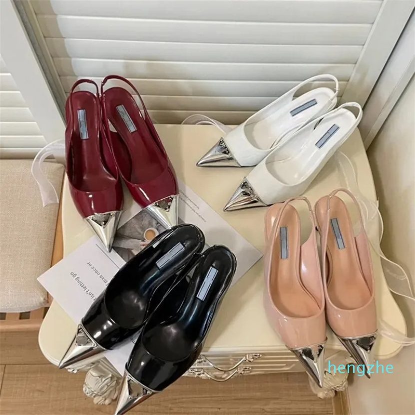 Fashion Women Dress Shoes Silver Point Toes Metal Tag High Heels Back Empty Designer Sandals, Black
Fashion Women Dress Shoes Silver Point Toes Metal Tag High Heels Back Empty Designer Sandals, Black