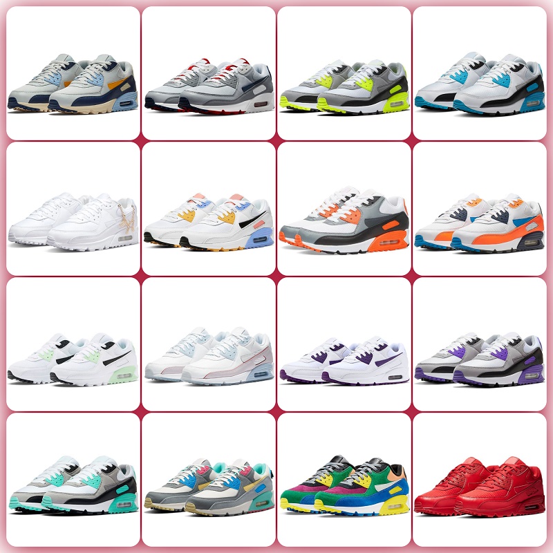 Max 90 90s Running Shoes Air Men Women Designer Sneakers Trail Team Bred Lucha Libre Barely Rose Peace Valentines Day OG Black white Dark Grey Pink Trainers 36-45, Shoes lace
Max 90 90s Running Shoes Air Men Women Designer Sneakers Trail Team Bred Lucha Libre Barely Rose Peace Valentines Day OG Black white Dark Grey Pink Trainers 36-45, Shoes lace
