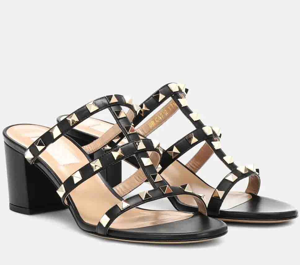 Summer women sandal heels stud shoes spiked strap Calfskin leather slide sandal 60mm chunky heeled slip on wedding party dress black white red 35-43Box
Summer women sandal heels stud shoes spiked strap Calfskin leather slide sandal 60mm chunky heeled slip on wedding party dress black white red 35-43Box