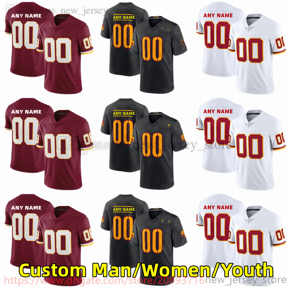 Custom S-6XL NCAA Football Jersey Stitched 11 CarsonWentz 99 ChaseYoung 21 SeanTaylor 4 TaylorHeinicke 17 TerryMcLaurin 7 DwayneHaskinsJr Jerseys, Men only s-6xl
Custom S-6XL NCAA Football Jersey Stitched 11 CarsonWentz 99 ChaseYoung 21 SeanTaylor 4 TaylorHeinicke 17 TerryMcLaurin 7 DwayneHaskinsJr Jerseys, Men only s-6xl