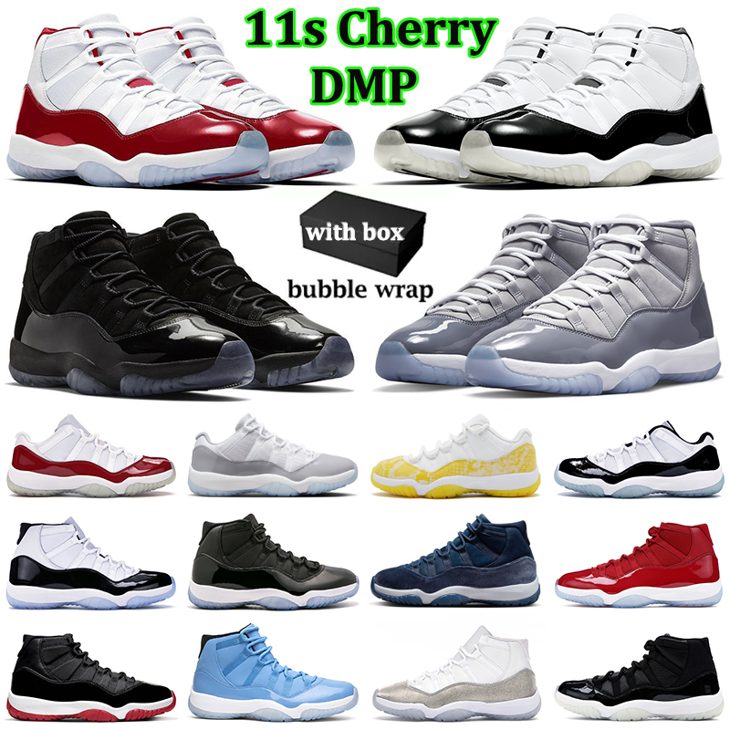 

With box jumpman 11 basketball shoes cherry 11s sneakers DMP Cool Grey Cement Midnight Navy Yellow Snakeskin Concord Gamma Blue men women outdoor sports trainers, Pink snakeskin
