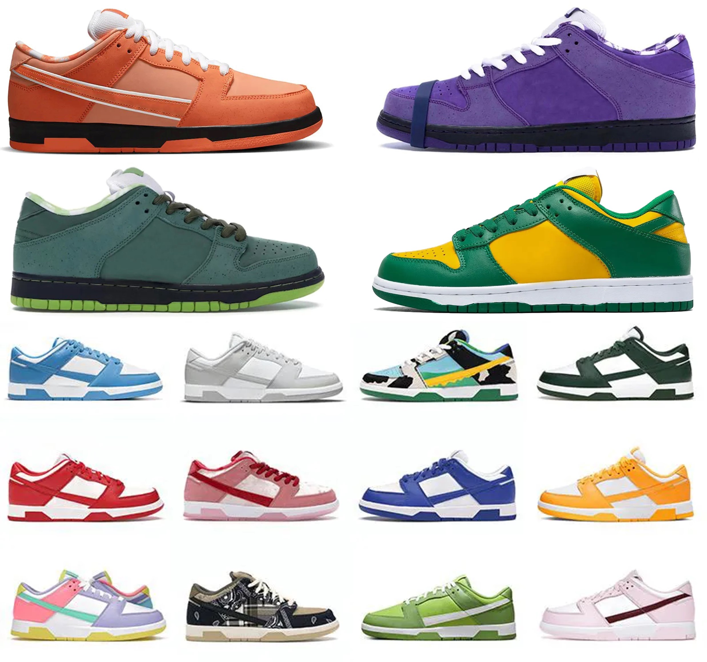 Designer dunks Casual shoes Low sneakers Lobster Panda Chunky Triple Pink Royal Grey Green Men Women flat trainers Size 36-46, Color 18
Designer dunks Casual shoes Low sneakers Lobster Panda Chunky Triple Pink Royal Grey Green Men Women flat trainers Size 36-46, Color 18