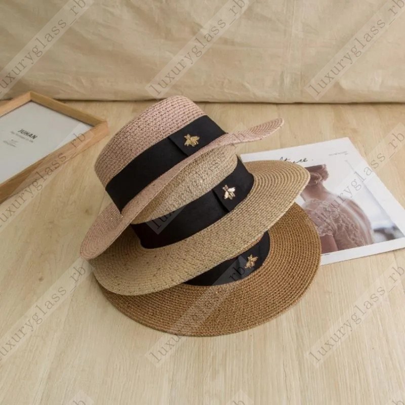 Wide Brim Hats Straw Hat Casquette Ladies Bee Bow fitted hat Summer Outing Sunscreen Sunshade European And American Retro Leisure All-match Top
Wide Brim Hats Straw Hat Casquette Ladies Bee Bow fitted hat Summer Outing Sunscreen Sunshade European And American Retro Leisure All-match Top