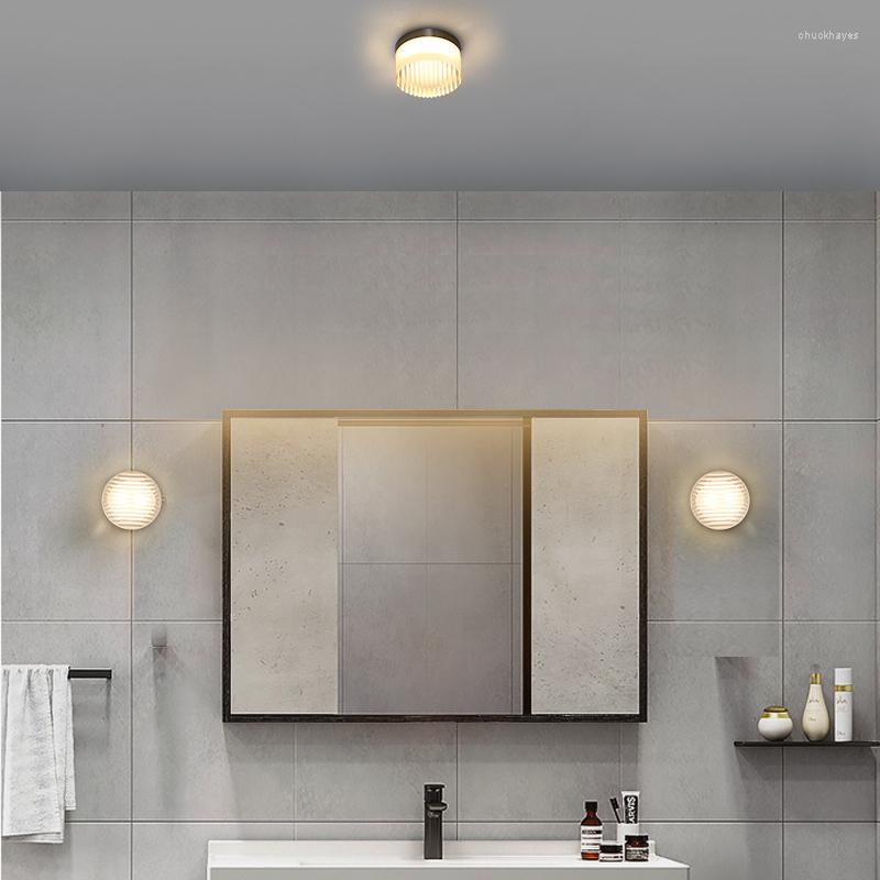 Lamps Table Simple Modern Bedroom Decor Bedside LED Wall Mounted Lamp Nordic Personality Acrylic Lampshade Sconces Entrance Ceiling Lights hade