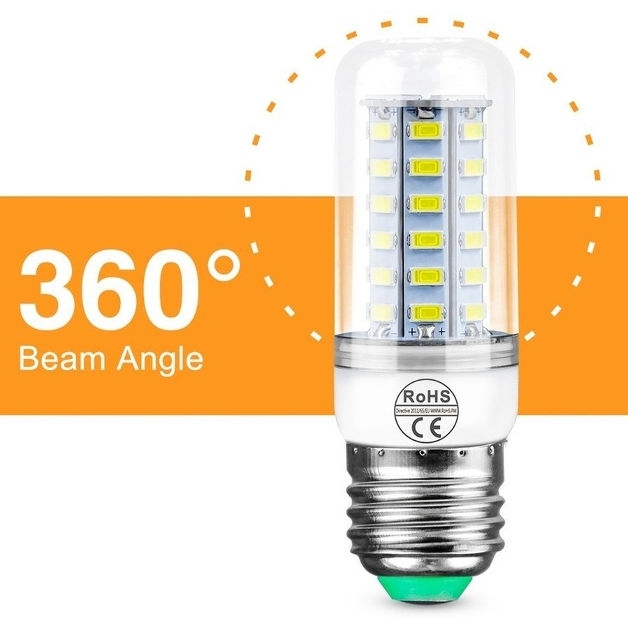 E27 GU10 E12 E14 G9 SMD5730 LED Lamp 7W 12W 15W 18W 24W 220V 110V Corn Lights LED Bulbs Chandelier 36 48 56 69 72 LEDs
