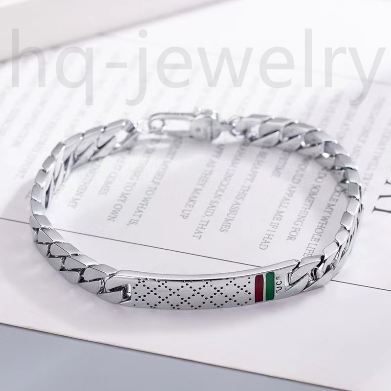 2023 Sterling Silver Bracelet Unisex Designer Bracelets Luxury Cool Boy G Fashion Mens Women Men Chain Gift Couple Bracelets D28
2023 Sterling Silver Bracelet Unisex Designer Bracelets Luxury Cool Boy G Fashion Mens Women Men Chain Gift Couple Bracelets D28