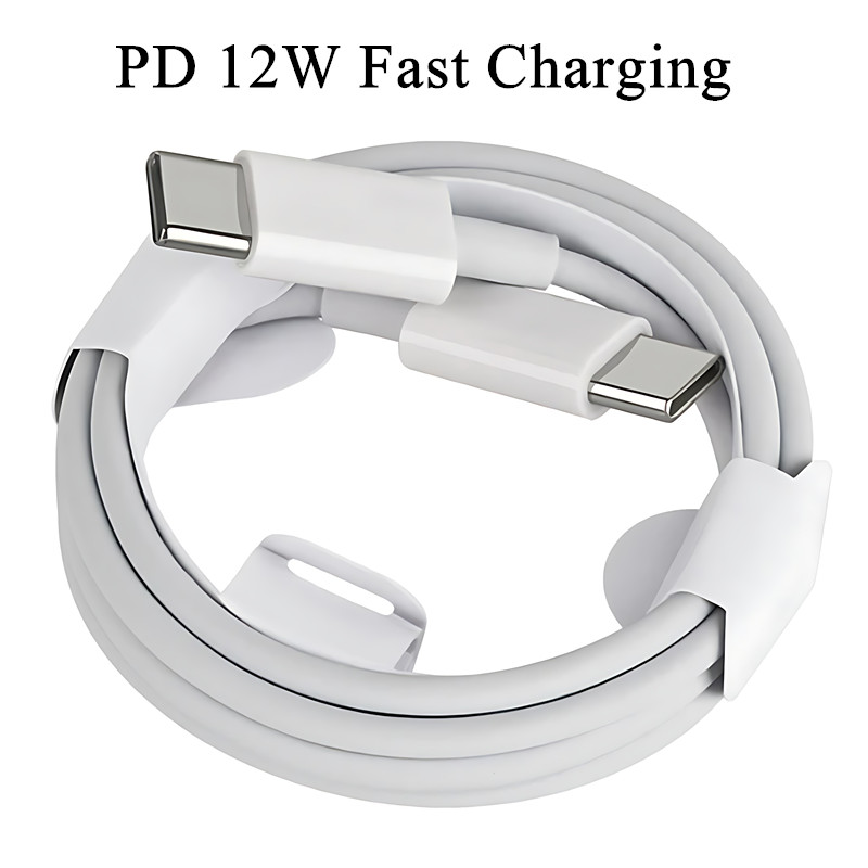 PD 12W Fast Charging USB C to USB Type C Lightning Cable for iphone Xiaomi Redmi Note 8 Pro Quick Charge 4.0 for S22 S23 Pro S11 Charger Cable HUAWEI, White
PD 12W Fast Charging USB C to USB Type C Lightning Cable for iphone Xiaomi Redmi Note 8 Pro Quick Charge 4.0 for S22 S23 Pro S11 Charger Cable HUAWEI, White