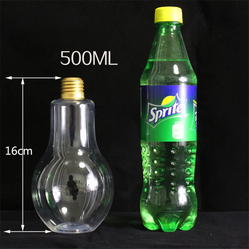 Novelty Lighting LED Glowing Bulb 21 Water Bottle Brief Cute Milk Juice Light Bulbs Leak-proof Gold Plastic Lights Party Gift #35