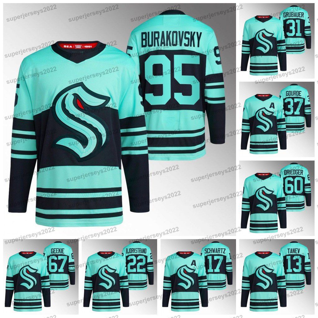 CUSTOM College wear 22 Oliver Bjorkstrand Kraken 2022-23 Reverse Retro Jersey Andre Burakovsky Yanni Gourde Eberle Philipp Grubauer Jared Mc, Inaugural away jersey womens s-xxl
CUSTOM College wear 22 Oliver Bjorkstrand Kraken 2022-23 Reverse Retro Jersey Andre Burakovsky Yanni Gourde Eberle Philipp Grubauer Jared Mc, Inaugural away jersey womens s-xxl