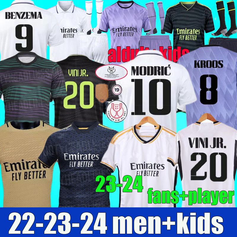 2023 2024 BENZEMA Finals soccer jerseys CAMAVINGA ALABA MODRIC VINI JR football shirt REAL MADRIDS 22 23 24 TCHOUAMENI camiseta kit men kids full set uniform VALVERDE, Home special club world cup
2023 2024 BENZEMA Finals soccer jerseys CAMAVINGA ALABA MODRIC VINI JR football shirt REAL MADRIDS 22 23 24 TCHOUAMENI camiseta kit men kids full set uniform VALVERDE, Home special club world cup