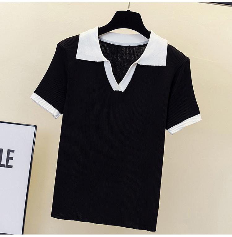 Womens Sweaters Summer Clothes Knitted Woman Pullovers Oversized Basic Jumper Slim Sweater Pull Short SleeveWomens